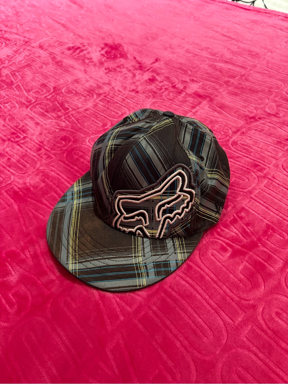 Fox Plaid Snapback Hat